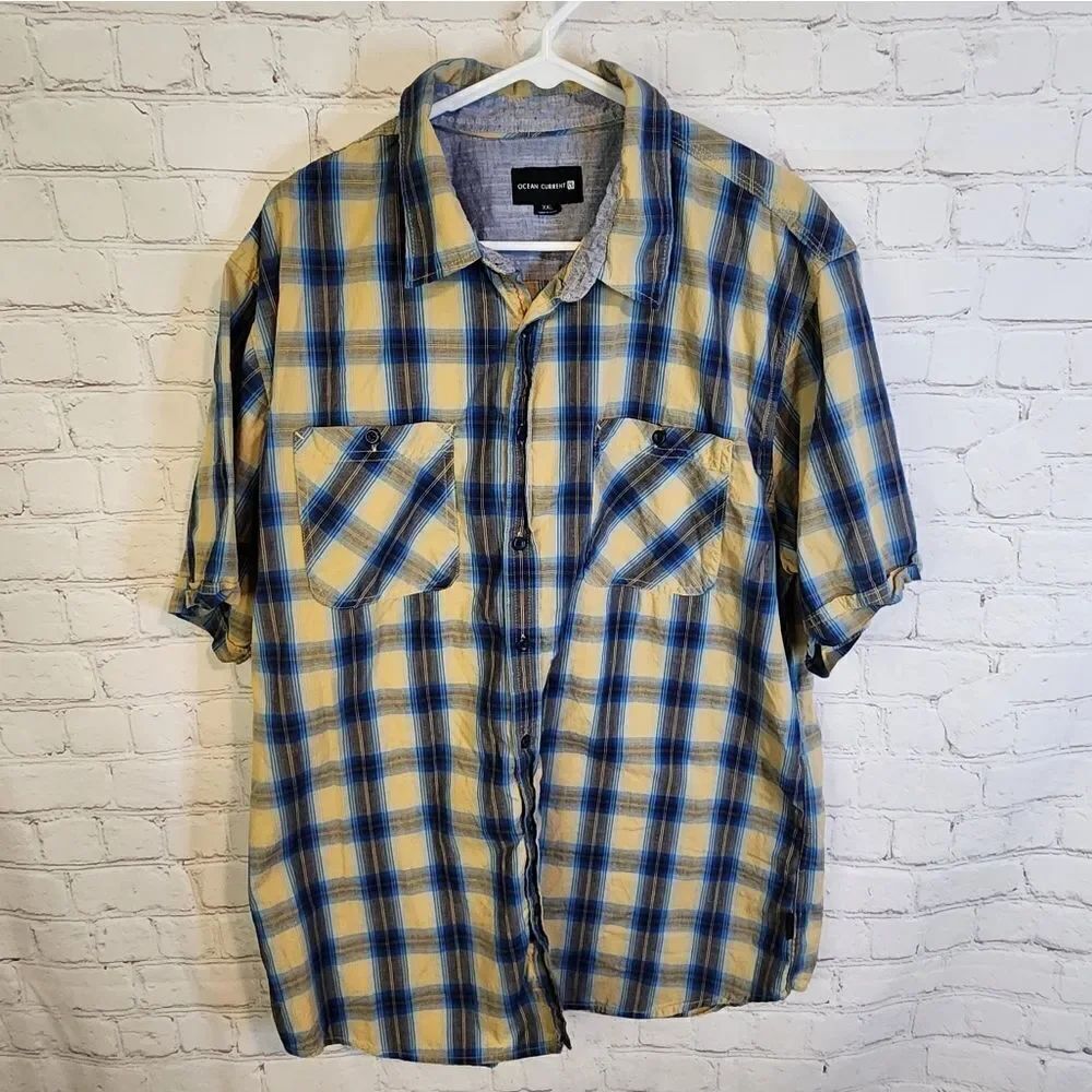 Men's Ocean Current button-down shirt, size XXL